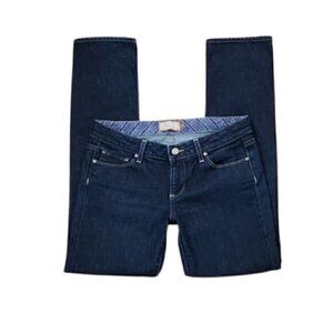 Paige Mid-Rise Roxbury Straight Leg Jeans